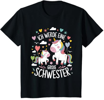 Ich Werde Eine Große Schwester Einhorn Große Schwester T-Shirt