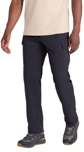 Mountain Warehouse Delta Mens Cargo Stretch Trousers - Stretchy Pants with UV Protection & Lots of Pockets - Spring Summer Walking, Hiking, Outdoors & Trekking