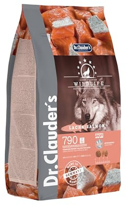 DR.CLAUDER’S - Wildlife | Natürliches Trockenfutter mit Omega-Fettsäuren und Mineralien für ausgewachsene Hunde. Getreidefreies Alleinfutter im Beutel ohne Konservierungsstoffe | 2kg Lachs