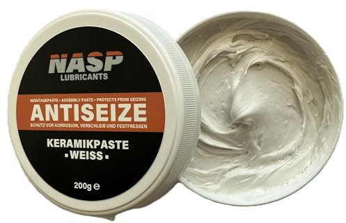 NASP Keramikpaste Anti-Seize metallfreie Montagepaste hitzebeständig gegen Korrosion Festfressen (200, Gramm)