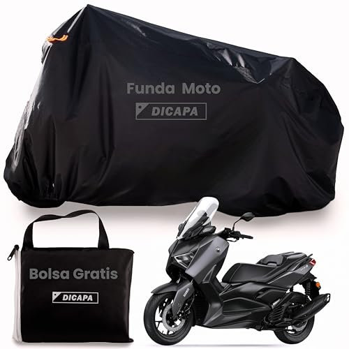 DICAPA Housse imperméable pour moto avec système antivol et fermeture élastique (M) 220 x 95 x 110 cm (M)