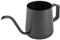 Coffee Pot Coffee Pot Swan Neck Thin Mouth Tea Pot Stainless Steel Narrow Spout Drip Coffee Maker Pot Coffee Tool Drip Kettle with Cover(250ml Black(No lid))