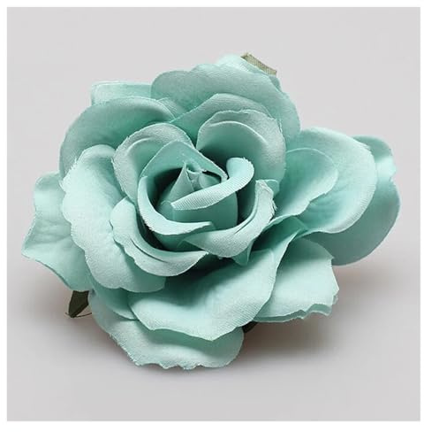 3PCS Rose Künstliche Blume Haarnadel Braut Hochzeit Party Brosche Frauen Haar Clips Headwear Für Karneval Party Hochzeit(Mint Green)