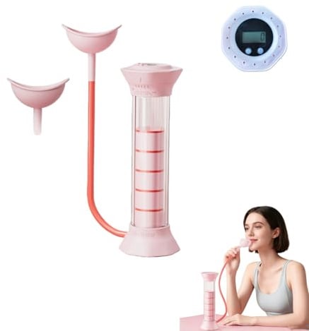 Digital Breathing Dumbbells Raining Device with Adjustable air holes(Pink)