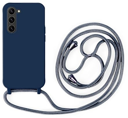betterfon | Matte Handykette kompatibel mit Samsung Galaxy S26 Hülle mit Band - [Soft-Touch] Handyhülle zum Umhängen - Stoßfeste Schutzhülle mit Kordel, Verstellbares Necklace Case | Blau