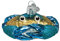 Old World Christmas Blue Crab Old World Weihnachtsschmuck: Krebs und Hummer, Glasornamente für Weihnachtsbaum, Blaue Krabbe, 2¾