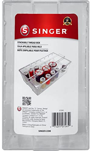 Singer klar Kunststoff Gewinde box-2.75-inch X 11,4 x 20,3 cm