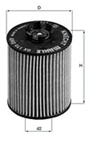 Mahle Knecht OX 173D Öllfilter