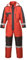 Portwest S585 Men's Hi Vis Winter Work Overalls Waterproof Protective Boiler Suit 300D Polyester Coveralls Durable Thermal Lined Workwear Rain Suit Red, XX-Large