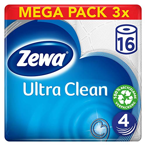 Zewa Soft und Stark Toilettenpapier, weiches, reißfestes WC-Papier 3-lagig in Zewa Qualität, 3 x Vorratspack mit 48 Rollen (3 x 16 Rollen)