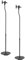 Pyle Universal Speaker Stands, Standing Speaker Mount Holders, Height Adjustable (Works with Sonos PLAY 1, PLAY 3) (Pair)