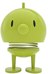 Hoptimist Bumble Wackelfigur & Glücksbringer, Skandinavische Deko Figuren für Wohnzimmer, Schreibtisch, Büro, Bürodeko & Lustige Kleine Geschenke, 7,5 x 8,5 x 10,7 cm, Medium, Lime