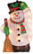 Konstsmide LED Fensterbild, Schneemann, 20 warm weiße Dioden, 230V, Innen, weißes Kabel - 2851-010