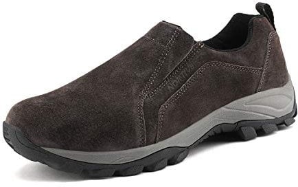 NORTIV 8 Herren wasserdichte Wanderschuhe Low Top Leichte Outdoor Trekking Camping Trail Wanderschuhe,Size 44.5,Braun,JS19007M