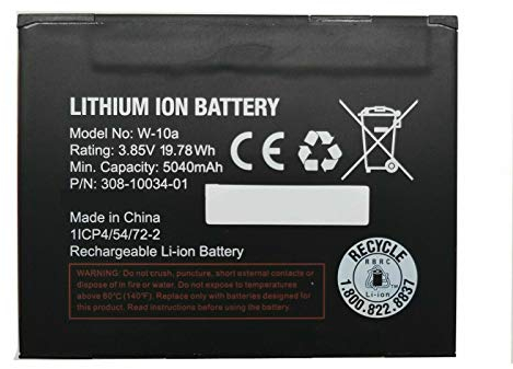 Backupower Ersatz Akku Batterie W-10 W-10A Kompatibel mit Netgear Nighthawk Router/Modem M1 MR1100 3.8V 5040mAh