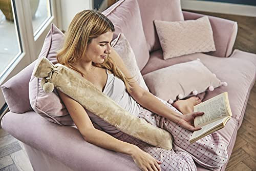 Warmies® Extra Long Hot Water Bottle - Taupe Fleece