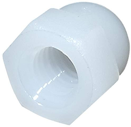 AERZETIX - Juego de 10 - Tuercas ciegas/Tuerto/Capuchón de Poliamida/Nylon - Hexagonal 6 lados - Cabeza abovedada/Hueca - Rosca M6 Métrica Hembra - Blanco - C45744