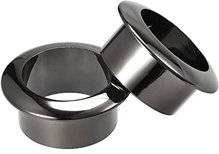 sourcing map Occhiello da scrivania da 30 mm per organizzare e proteggere il cavo in nylon, grigio scuro, confezione da 2