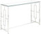 Pascal MORABITO - Console Clotilde de Pascal MORABITO - Verre trempé et Acier - Chromé