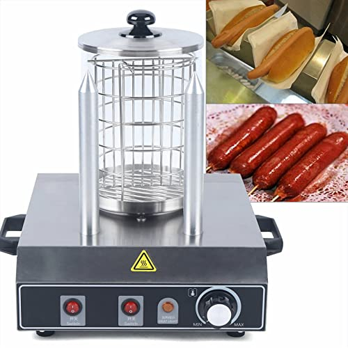Hot Dog Maker, 422 W Calentador eléctrico de salchichas profesional para salchichas de acero inoxidable para catering, aperitivos, celebraciones familiares