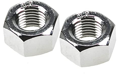 2 Stück Fahrrad Mutter M9x1 Achse Sram Shimano H: 8 mm Silber
