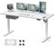 Homall Bureau Assis Debout 160 x 70 cm, Bureaux Électrique Table Réglable en Hauteur avec Chargeur USB, Rappel de sédentarité, 3 Positions Mémorisables, Blanc