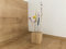 Flowerbar Cube | Massiver Holzblock mit getrockneten Blumen | Dekoelement, Unikat, Dekoration, Trockenblumen & edle Eiche (Blumenwiese)