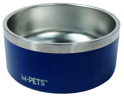 M-PETS - Gamelle Eskimo Double paroi 2 L - D20 x 9 cm - Bleu