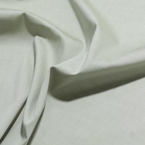 TOLKO Baumwollstoffe Sommer Popeline aus Baumwolle | Nesselstoff als Modestoff Kleiderstoff Dekostoff | Stoffe zum Nähen Meterware Baumwolle (Grau)