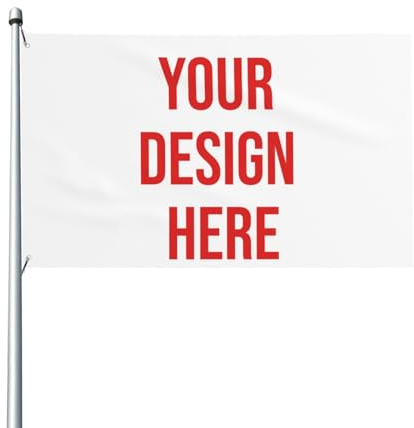 Individueller Fototext, 90 x 152 cm, Nationalflagge für Garten, Outdoor, personalisiertes Bild, Außenbanner für Camping, Hof, Schild, Innen- und Außenbereich, Flaggen