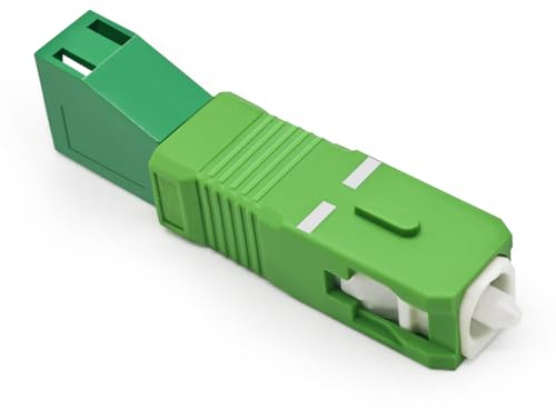 EMSECKO Glasfaser Adapter LC/APC Buchse auf SC/APC Stecker Singlemode 9/125um Simplex Hybrid-Glasfaser-Adapterstecker für Zuverlässige Schnittstellenkonvertierung, OTDR, VFL etc.