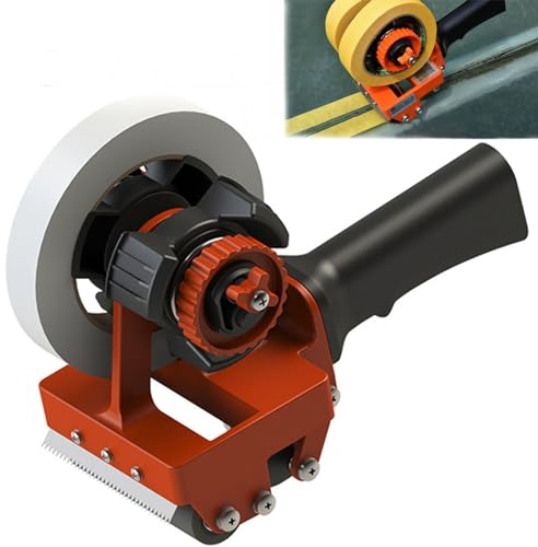 Rusopobe Masking Tape Applicator Tool, Doppelversion Masking Tape Pasting Machine Painting Professioneller rollender Masking Tape Applikator