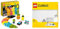 LEGO Classic Neon Kreativ-Bauset, Bausteine-Kiste Set & Classic Weiße Bauplatte, quadratische Grundplatte mit 32x32 Noppen als Basis Sets, Konstruktionsspielzeug 11026