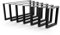 HEVVA Graz Lot de 2 pieds de meubles de 25 cm de haut, 20/25/30/35/40/45/50 cm, pour armoire, canapé, lit ou buffet, noirs