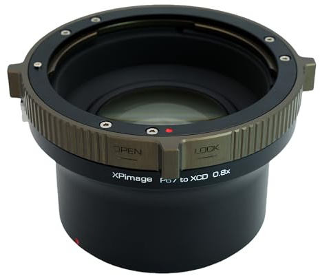 XPIMAGE 0,8-facher optischer Brennweitenreduzierer, Speed Booster-Objektivadapterring, kompatibel mit Pentax 67-Objektiv und Hasselblad X System XCD-Kamera