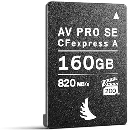 Angelbird - AV PRO CFexpress A SE Memory Card - 160 GB - High-Speed CFexpress Type A Media - Compatible with Sony Alpha and Sony FX Cameras - up to 8K RAW Video and Photo
