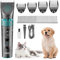 VGR Tosatrice professionale per cani senza fili per peli spessi e ricci, rasoio per animali domestici, impermeabile, batteria ricaricabile elettrica tramite USB-C, lame in ceramica, pelo opaco,