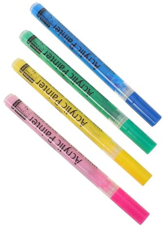 Happyyami Diy Golf Coloring Pen Set 4pcs Golf Club Marker Acrylic Paint Unique Options