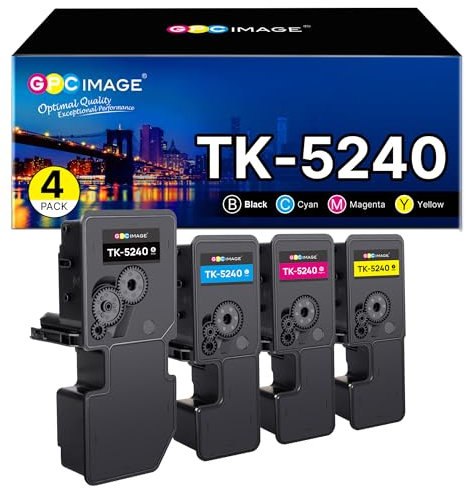 GPC IMAGE TK-5240 TK5240 für ECOSYS M5526cdw M5526cdn P5026cdw P5026cdn TK 5240 (4er-Pack)