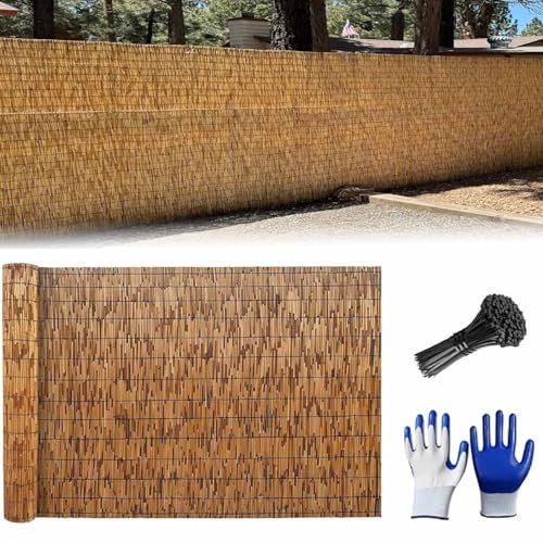 Canisse Bambou 1m 1m10 1m20 1m30 1m40 1m50 1m60 1m70 1m80 Hauteur Rouleau De Clôture en Roseau Brise-Vue Bambou pour Jardin Balcon Clôture D'intimité en Roseau, Clôture Extérieure