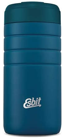Esbit Thermobecher Majoris - Edelstahl Isolierbecher 450 ml in Polar Blue - Klick-Verschluss - für heiße und kalte Getränke
