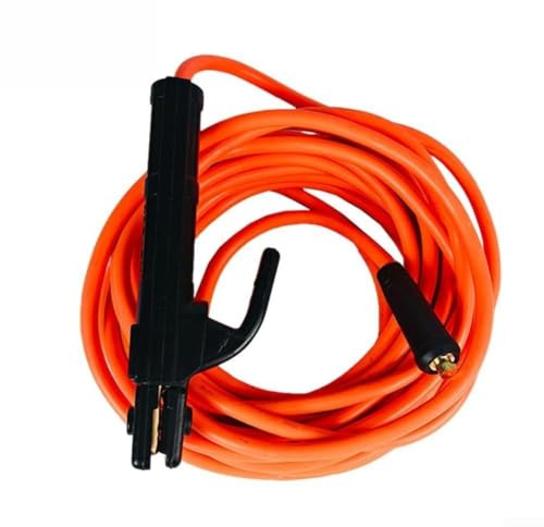 Cable de soldadura de tierra de 7 m con portaelectrodo para máquina de soldadura por chispa MMA, agarre antiescaldadura, construcción de metal y plástico (10 metros)
