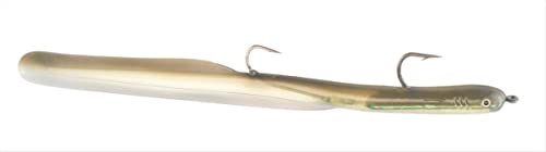 BerKley PowerBait Aal Salzwasser-Angelköder, weich, grün, 30,5 cm
