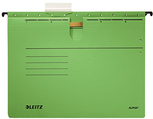 Leitz ALPHA Hängehefter/1984-30-55 A4 grün 250g/qm Inh.5