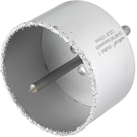 wolfcraft 3899000 - Trépan CT - Diamètre 103 mm - Pour la Maçonnerie et la Pierre - Profondeur de Coupe 55 mm