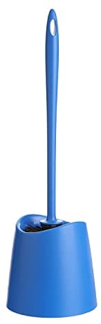 TATAY Toilet Brush | Durable Materials | Modern Design | Fixed and Long-Lasting Brush for Hygienic Cleaning | Multiple Bathroom Brush Colors | Made in Spain | 12 x 12 x 38 cm – Blue