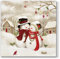 20 Servietten Schneemann-Pärchen/Bäume/Weihnachten/Winter 33x33cm
