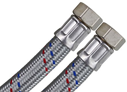 SFX® Flexschlauch 100cm DN25-1 Zoll ÜM - Stahldraht Umflechtung Panzerschlauch Sanitär Heizung 1000mm