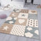 VIMODA Kinderteppich Teppich Kinderzimmer Babyteppich mit Herz Stern Mond, Maße:80x150 cm