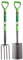 GardenMile 2 Piece Garden Tools Kit Fork And Shovel Heavy Duty Gardening Set Carbon Steel Spade Digging Tool Gifts For Gardeners Men Women Durable Lightweight Metal